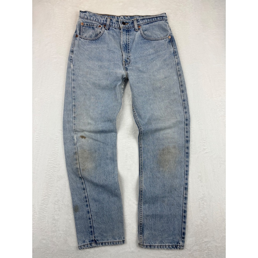 Vintage Levis 505 Mens 33x30 Light Skater Wash Baggy Fit USA Made 1996 CB5-19